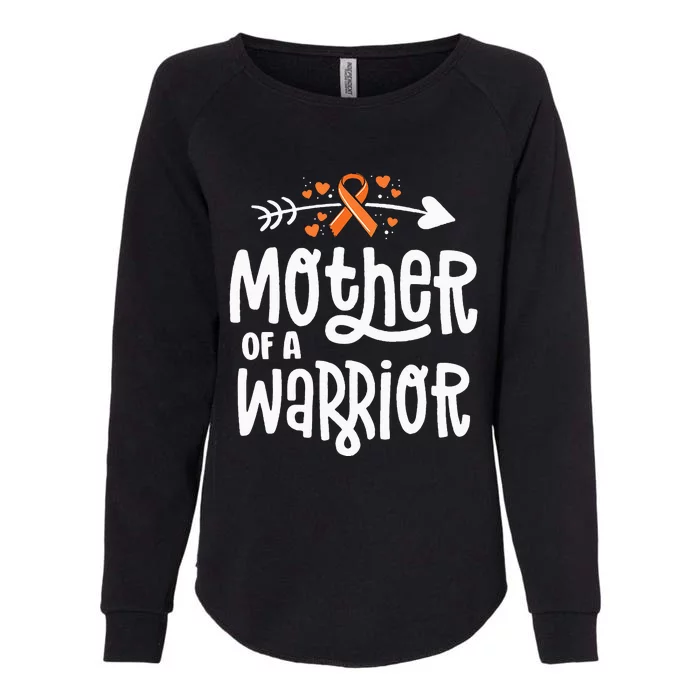 Mother Of A Warrior Mom Family Leukemia Cancer Awareness Womens California Wash Sweatshirt