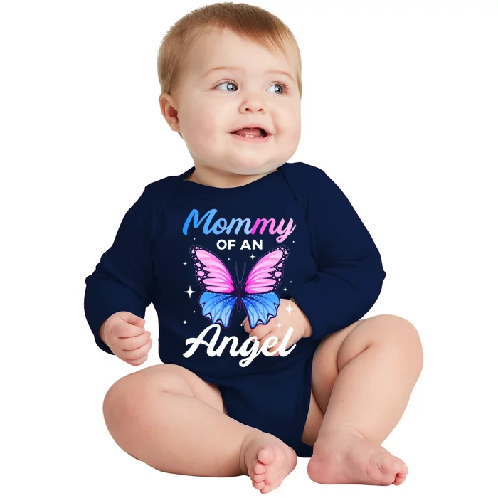 Mommy Of An Angel National Pregnancy Infant Loss Awareness Cute Gift Baby Long Sleeve Bodysuit