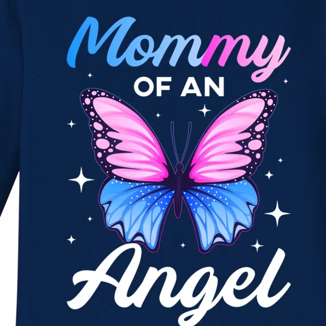 Mommy Of An Angel National Pregnancy Infant Loss Awareness Cute Gift Baby Long Sleeve Bodysuit