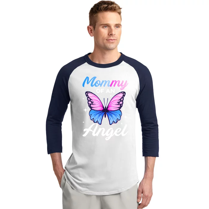 Mommy Of An Angel National Pregnancy Infant Loss Awareness Cute Gift Baseball Sleeve Shirt