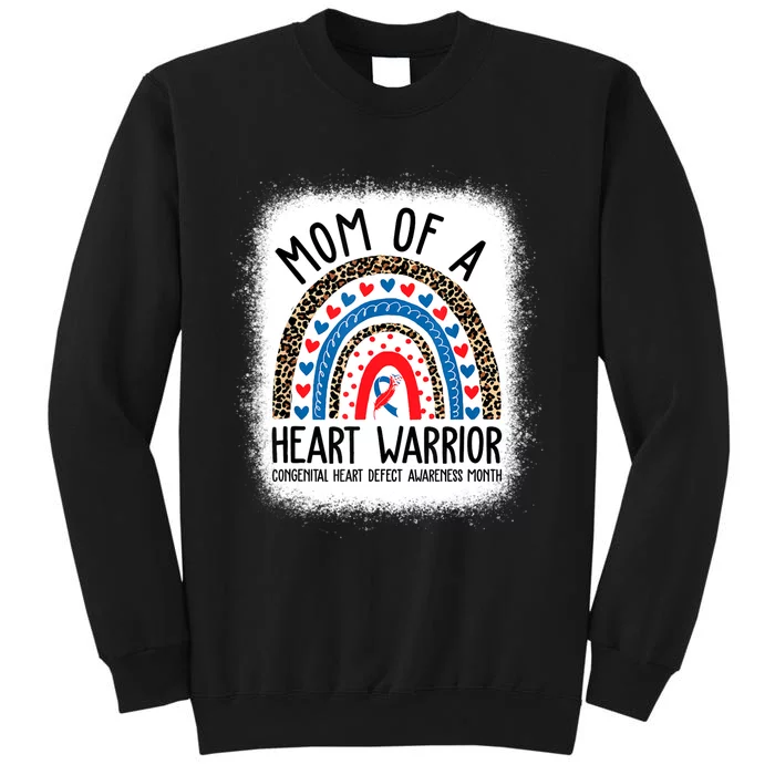 Mom Of A Warrior CHD Congenital Heart Defect Awareness Month Tall Sweatshirt