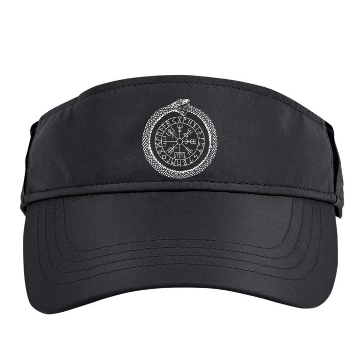 Mystic Ouroboros Ancient Viking Symbol Vegvisir Norse Adult Drive Performance Visor