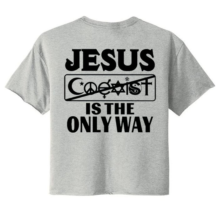 Mall Of America Jesus Saves Jesus Is The Only Way CHRISTIANITY Christain Front & Back Women's Crop Top Tee