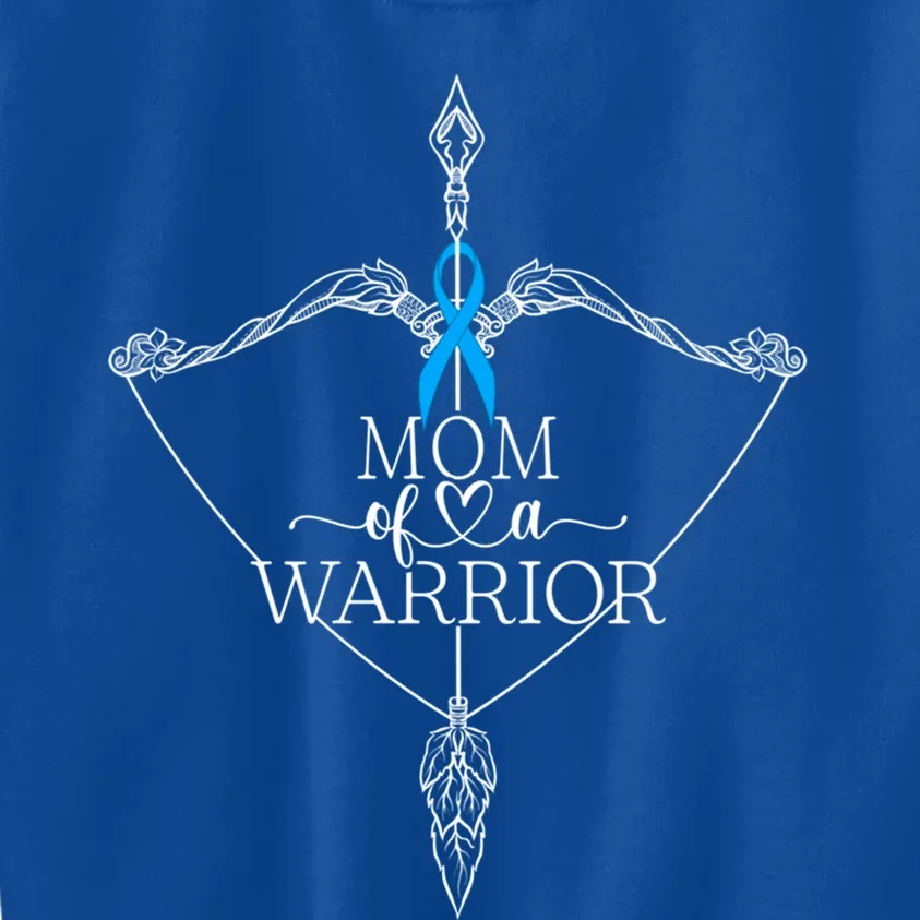 Mom Of A Warrior Colon Cancer Awareness Support Squad Gift Kids Sweatshirt