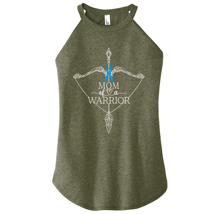 Mom Of A Warrior Colon Cancer Awareness Support Squad Gift Women’s Perfect Tri Rocker Tank