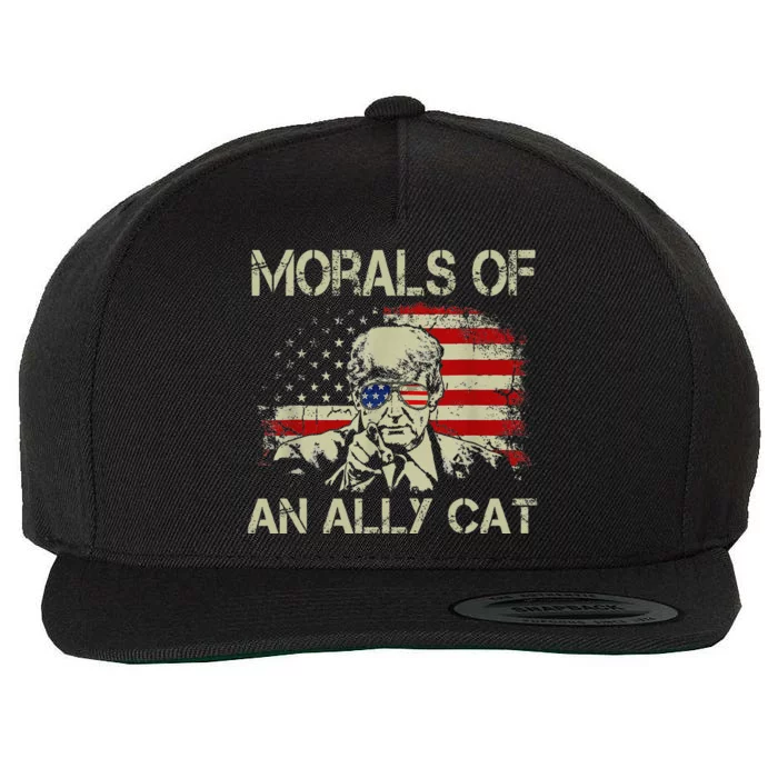 Morals Of An Ally Cat Trump Biden Debate Wool Snapback Cap