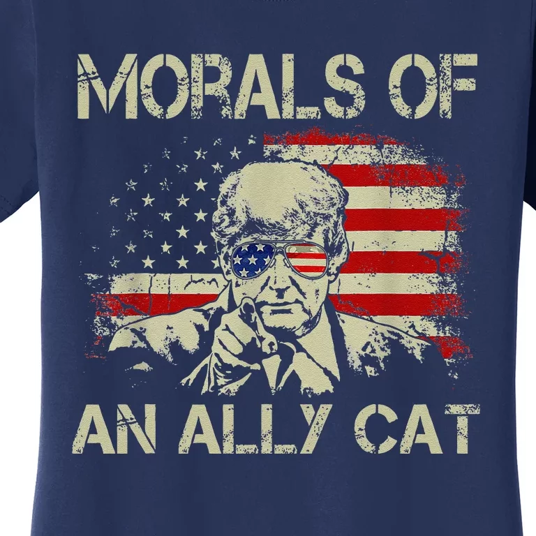 Morals Of An Ally Cat Trump Biden Debate Women's T-Shirt