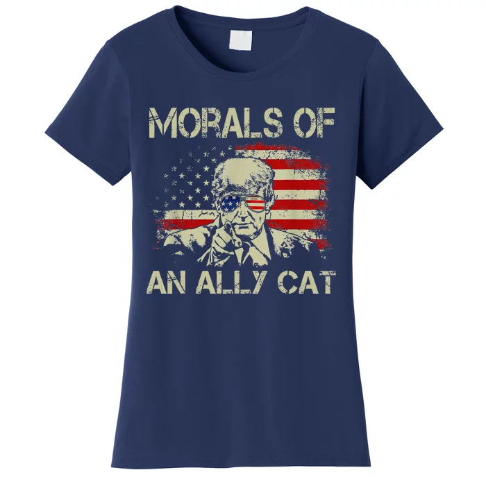 Morals Of An Ally Cat Trump Biden Debate Women's T-Shirt