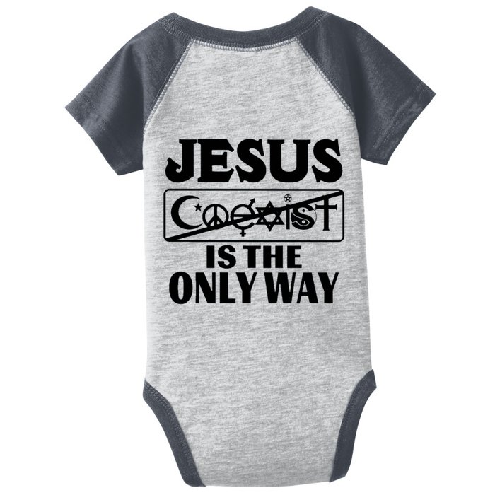 Mall Of America Jesus Saves Jesus Is The Only Way CHRISTIANITY Christain Front & Back Infant Baby Jersey Bodysuit