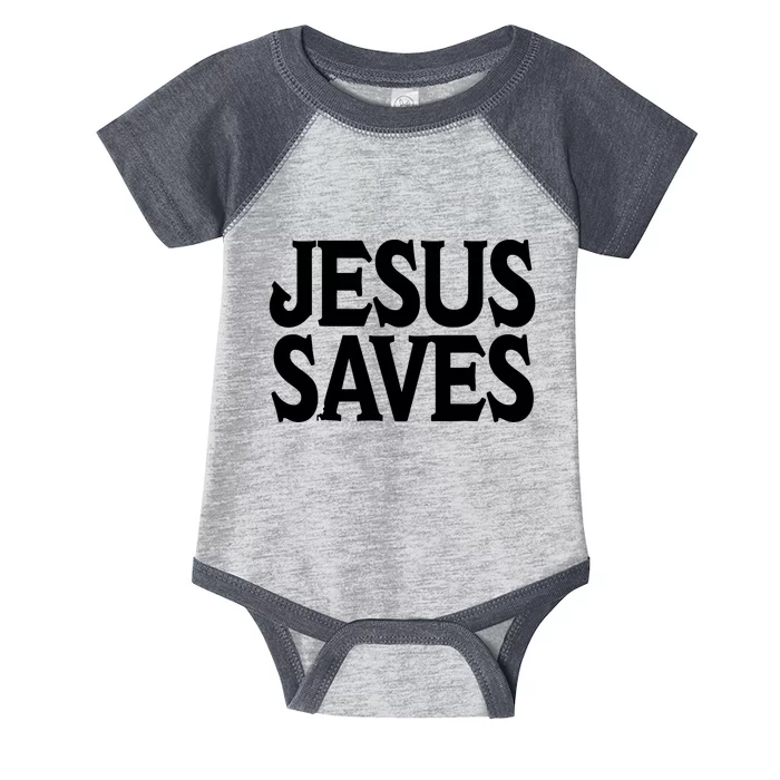 Mall Of America Jesus Saves Jesus Is The Only Way CHRISTIANITY Christain Front & Back Infant Baby Jersey Bodysuit