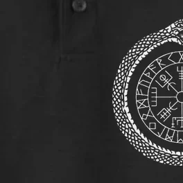 Mystic Ouroboros Ancient Viking Symbol Vegvisir Norse Dry Zone Grid Performance Polo