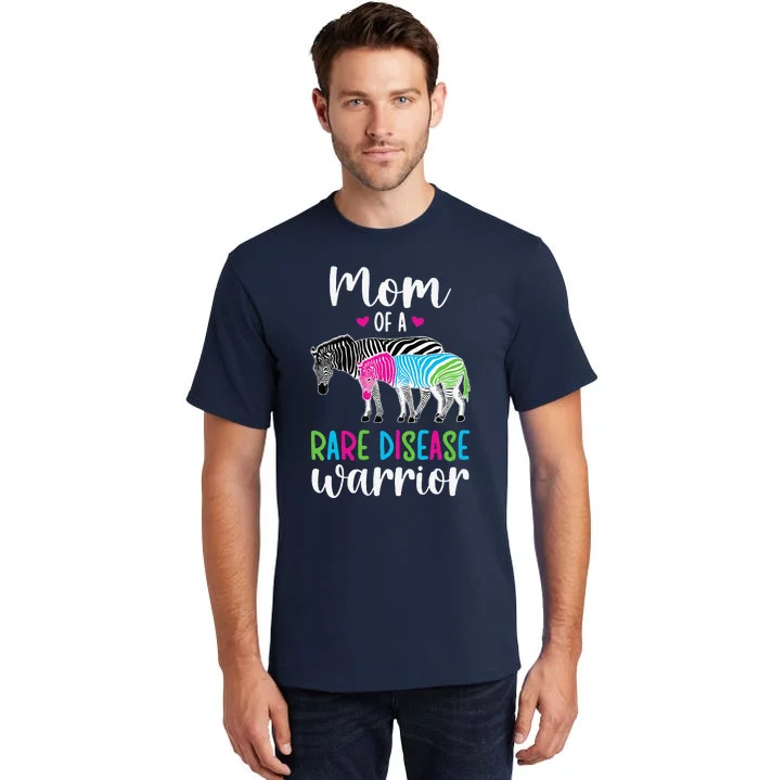 Mom Of A Rare Disease Warrior Mom Rare Disease Awareness Tall T-Shirt