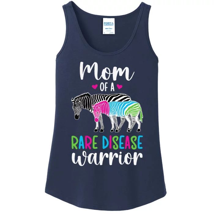 Mom Of A Rare Disease Warrior Mom Rare Disease Awareness Ladies Essential Tank