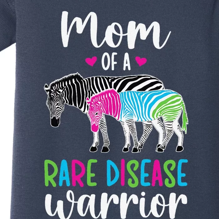 Mom Of A Rare Disease Warrior Mom Rare Disease Awareness Baby Bodysuit