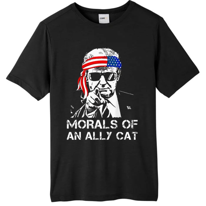 Morals Of An Ally Cat Trump Biden Debate ChromaSoft Performance T-Shirt