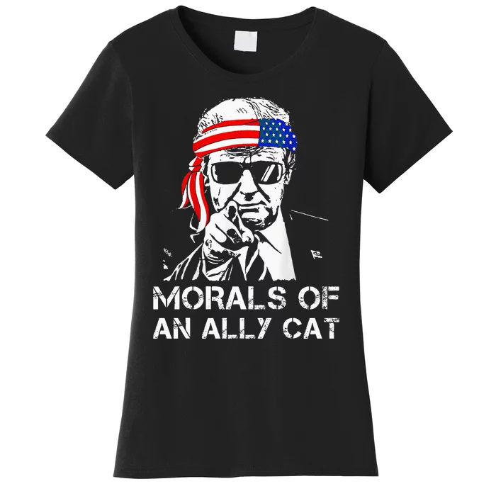 Morals Of An Ally Cat Trump Biden Debate Women's T-Shirt