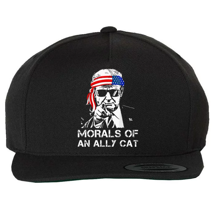 Morals Of An Ally Cat Trump Biden Debate Wool Snapback Cap