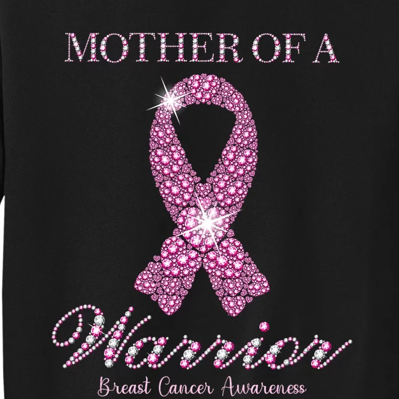 Mother Of A Warrior Breast Cancer Awareness Pink Ribbon Sweatshirt