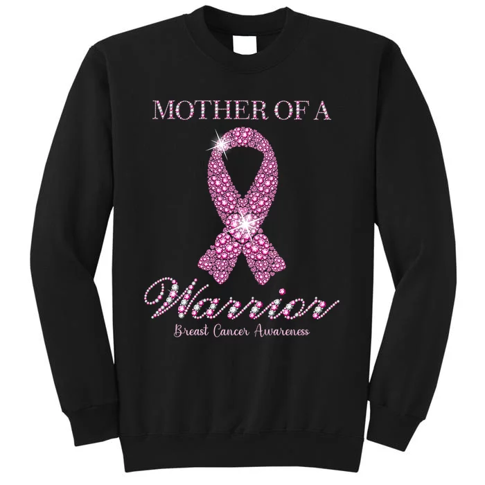 Mother Of A Warrior Breast Cancer Awareness Pink Ribbon Sweatshirt