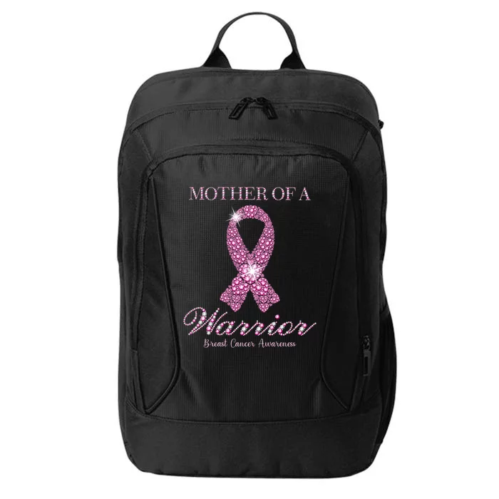 Mother Of A Warrior Breast Cancer Awareness Pink Ribbon City Backpack