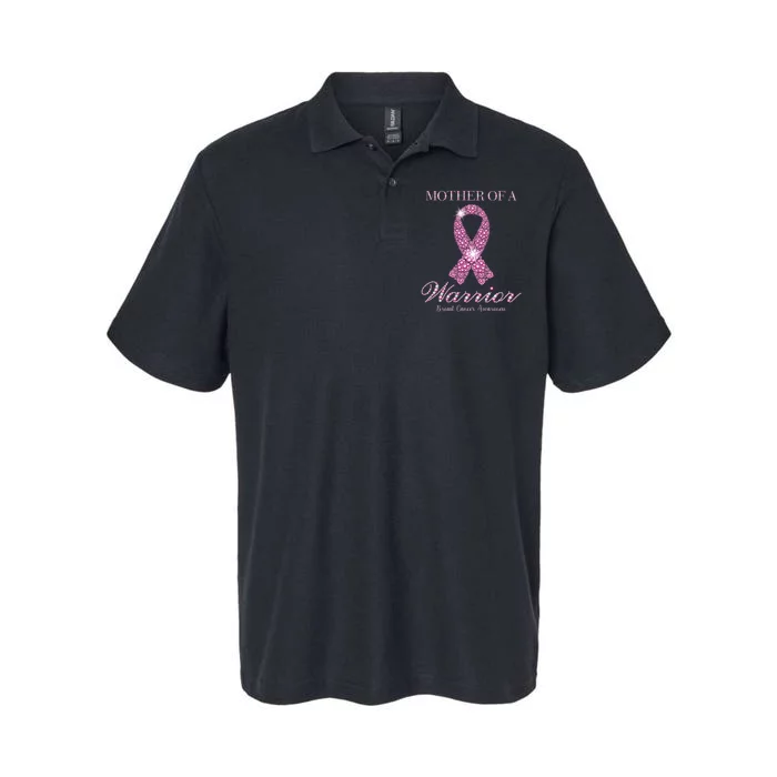 Mother Of A Warrior Breast Cancer Awareness Pink Ribbon Softstyle Adult Sport Polo