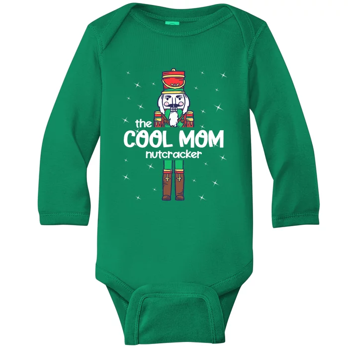 Mom Of A Nutcracker Funny Christmas Elf Squad ELF Xmas Gifts Baby Long Sleeve Bodysuit