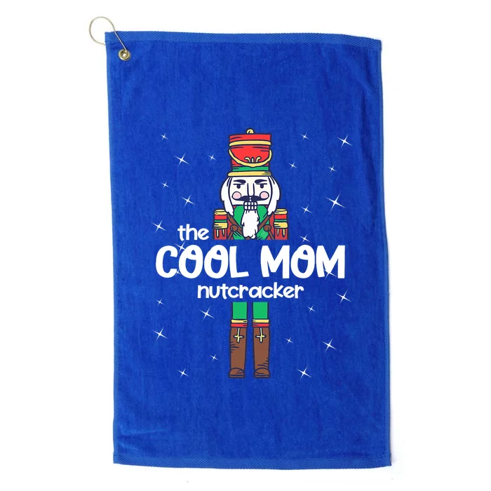 Mom Of A Nutcracker Funny Christmas Elf Squad ELF Xmas Gifts Platinum Collection Golf Towel