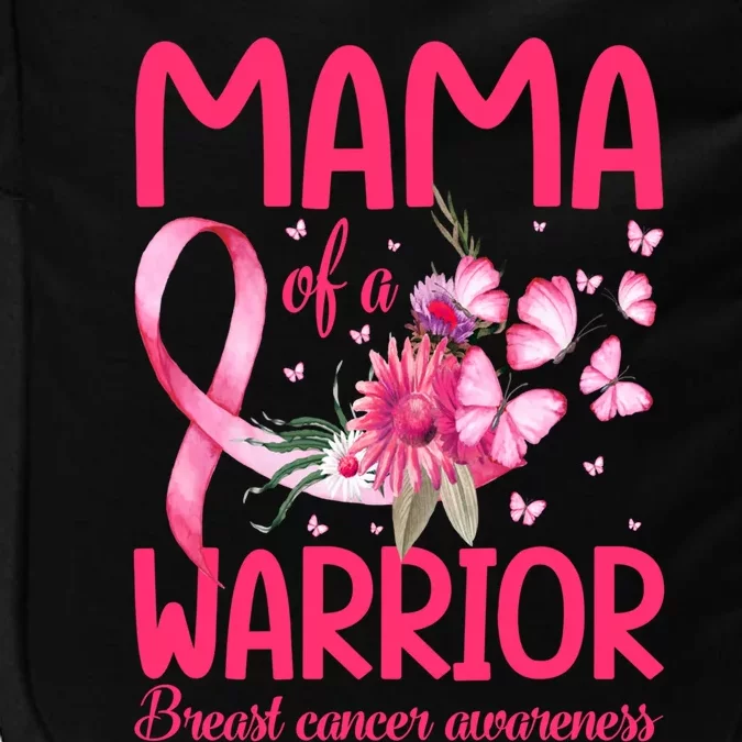 Mama Of A Warrior Breast Cancer Sunflower Butterfly Gift Impact Tech Backpack