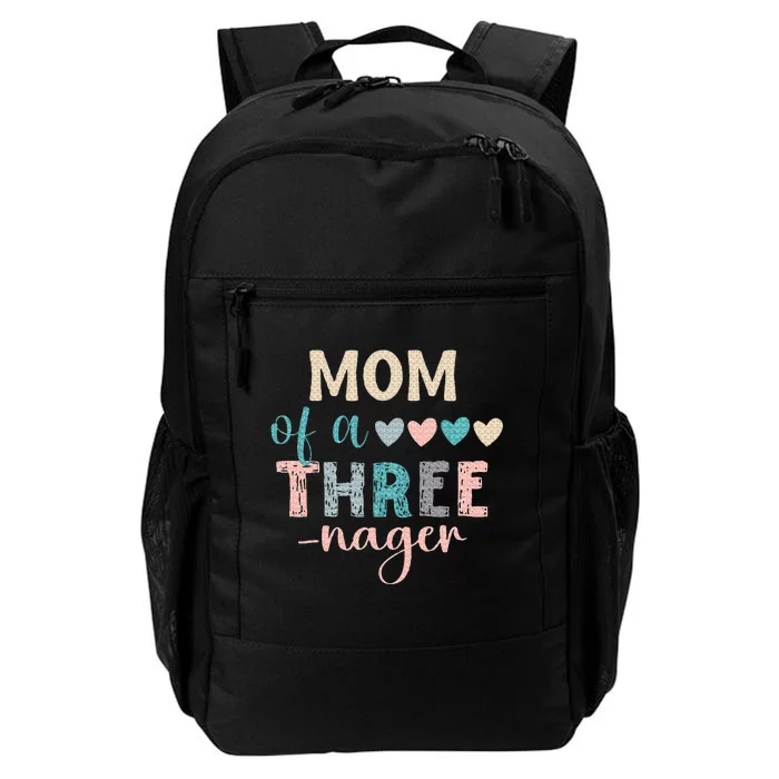 Mom Of A Threenager 3rd Birthday Matching Family Boho Daily Commute Backpack