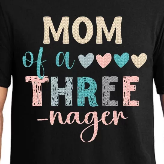 Mom Of A Threenager 3rd Birthday Matching Family Boho Pajama Set