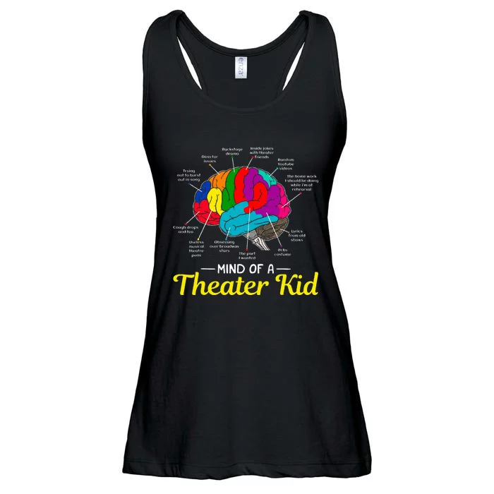 Mind Of A Theater Brain Musical Theatre Ladies Essential Flowy Tank