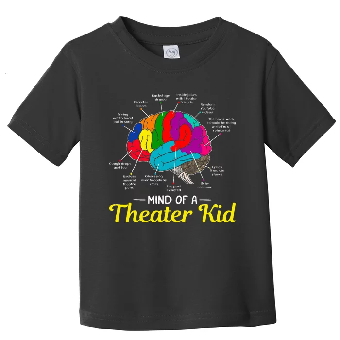 Mind Of A Theater Brain Musical Theatre Toddler T-Shirt