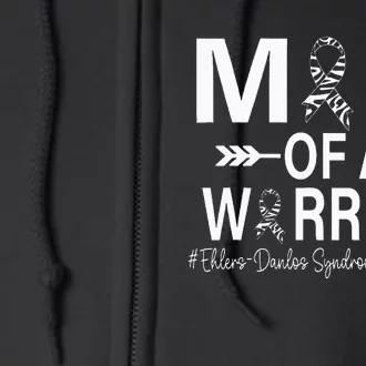 Mom Of A Warrior Ehlers Danlos Syndrome Eds Awareness Full Zip Hoodie