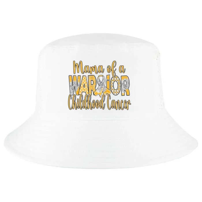 Mama Of A Warior Childhood Cancer Cool Comfort Performance Bucket Hat