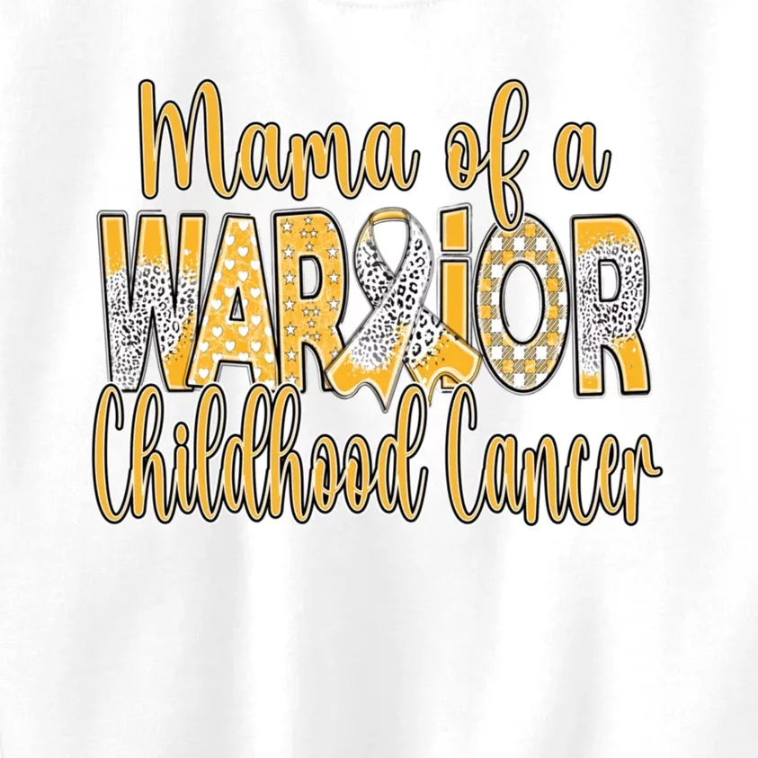 Mama Of A Warior Childhood Cancer Kids Sweatshirt