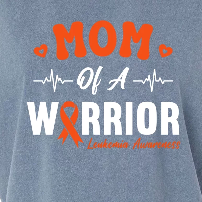 Mom Of A Warrior Leukemia Blood Cancer Awareness Support Garment-Dyed Women's Muscle Tee