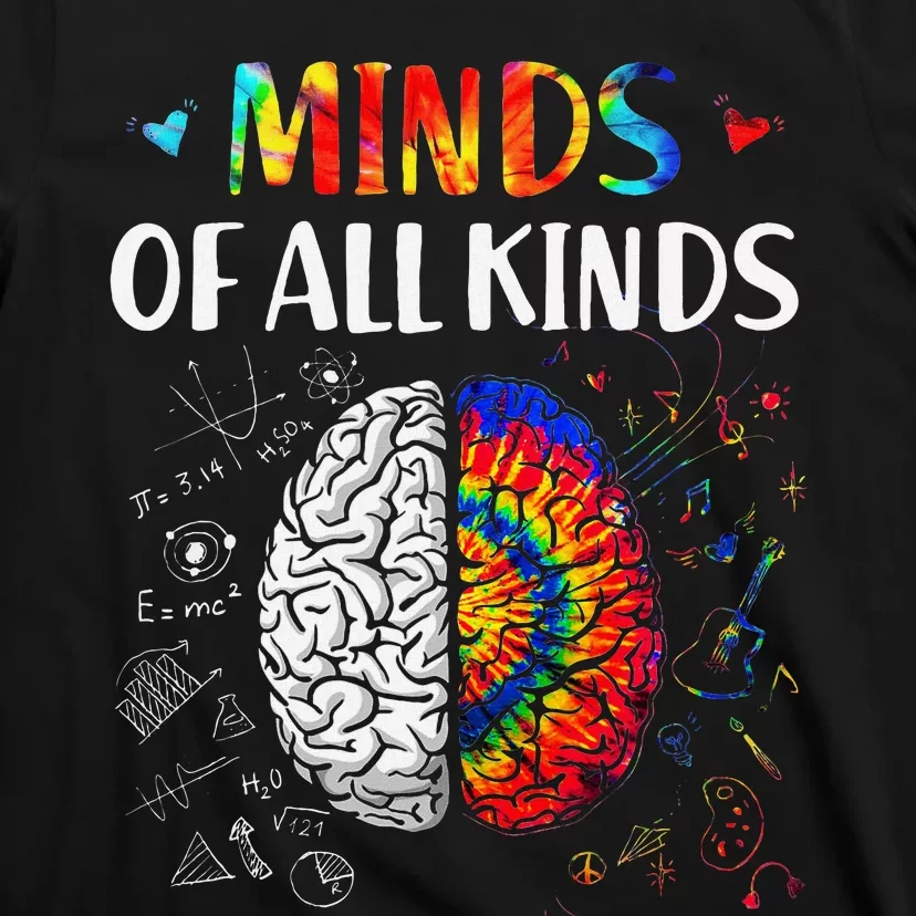 Minds Of All Kinds Neurodiversity Autism Awareness Adhd Asd T-Shirt