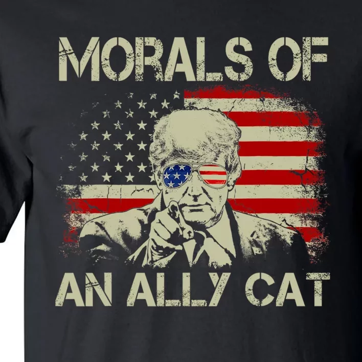 Morals Of An Ally Cat Trump Biden Debate Tall T-Shirt