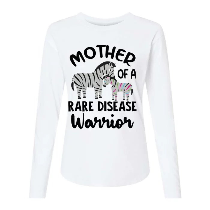 Mother Of A Rare Disease Warrior Womens Cotton Relaxed Long Sleeve T-Shirt