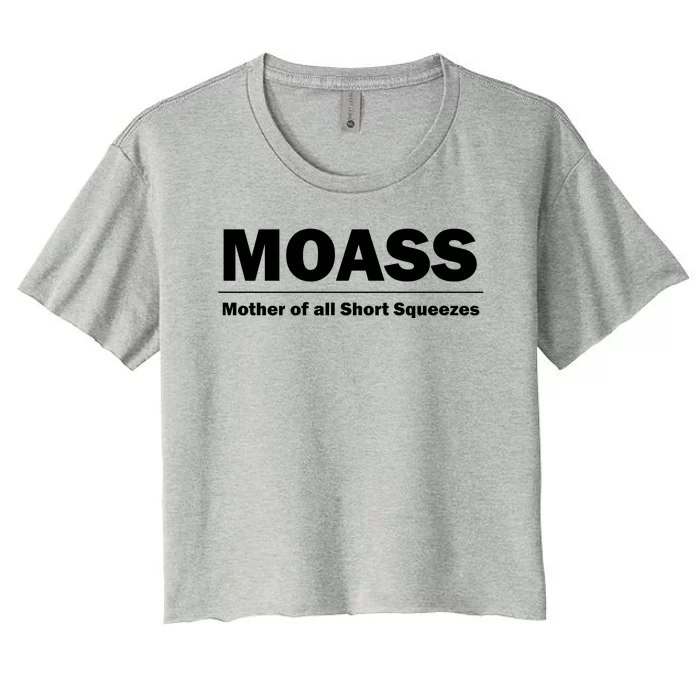 MOASS Mother of all Short Squeezes Women's Crop Top Tee