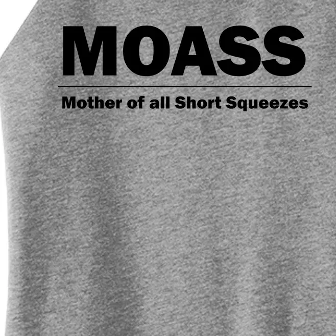 MOASS Mother of all Short Squeezes Women’s Perfect Tri Rocker Tank