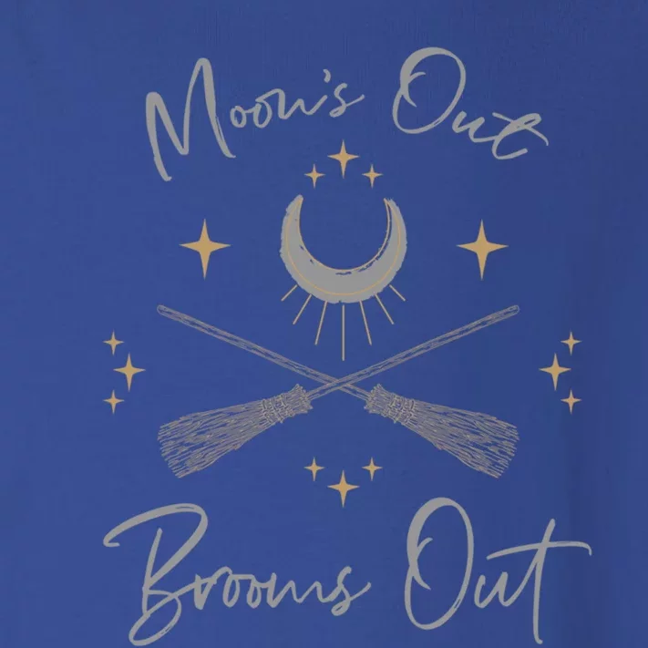 Moons Out Brooms Out Funny Pagan Witch Moon Cycle Gift Toddler Long Sleeve Shirt