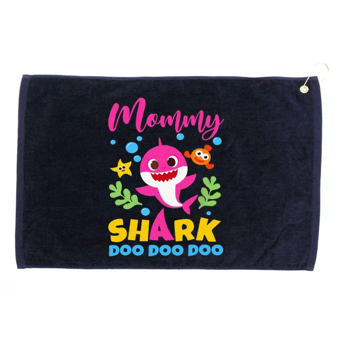 Mommy Of Birthday Shark Matching Oufit Party For Family Grommeted Golf Towel