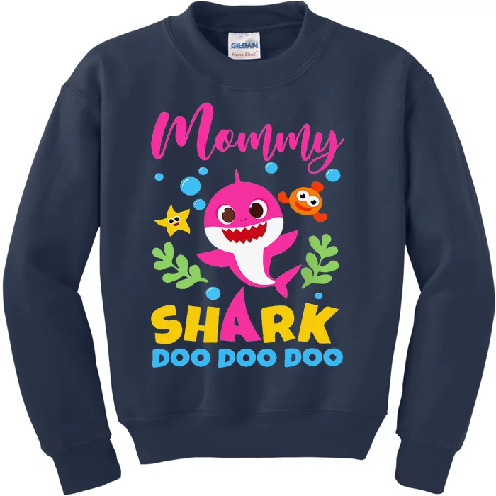 Mommy Of Birthday Shark Matching Oufit Party For Family Kids Sweatshirt