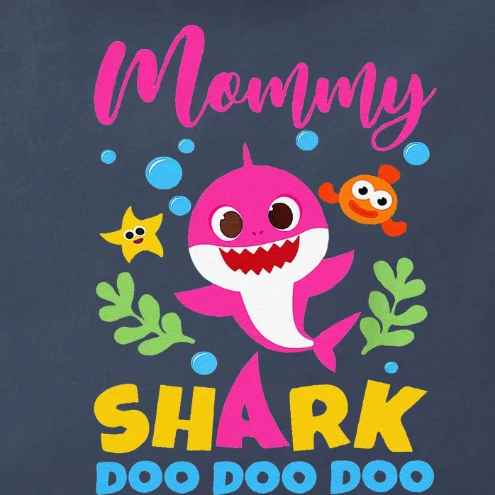 Mommy Of Birthday Shark Matching Oufit Party For Family Zip Tote Bag