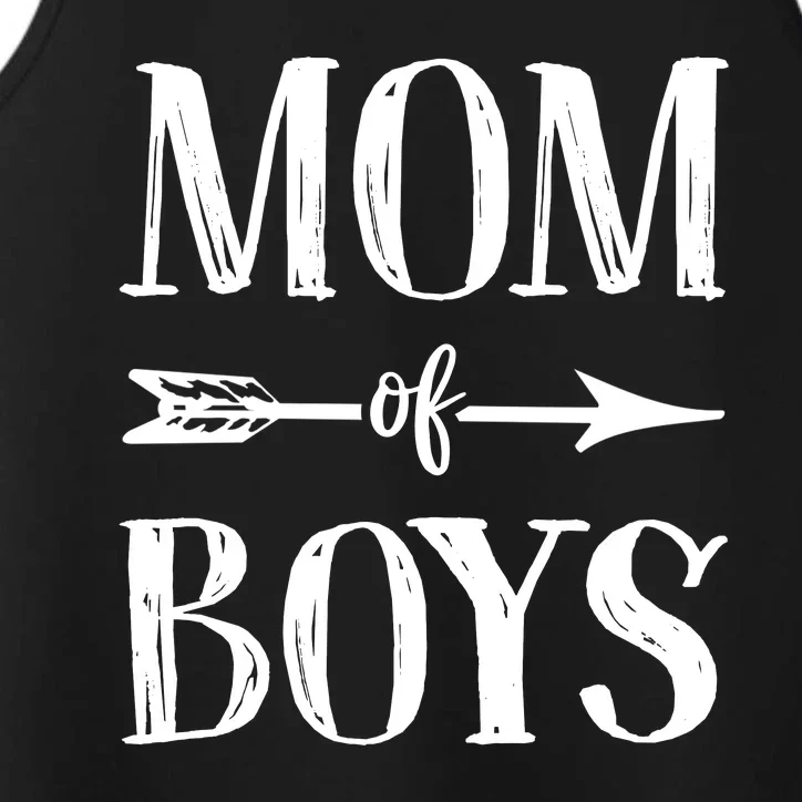 Mom Of Boyss Performance Tank