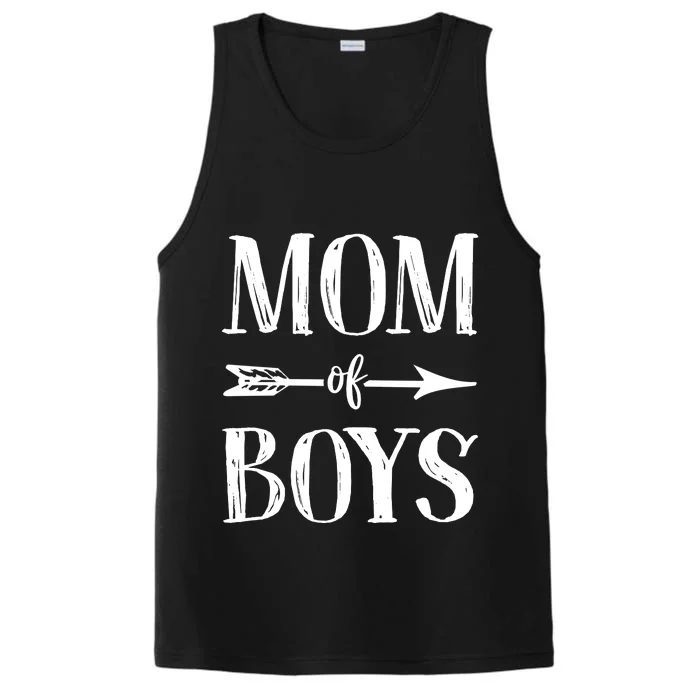 Mom Of Boyss Performance Tank