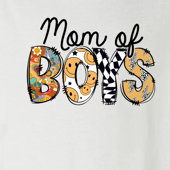 Mom Of Boy Leopard Mom Toddler Long Sleeve Shirt