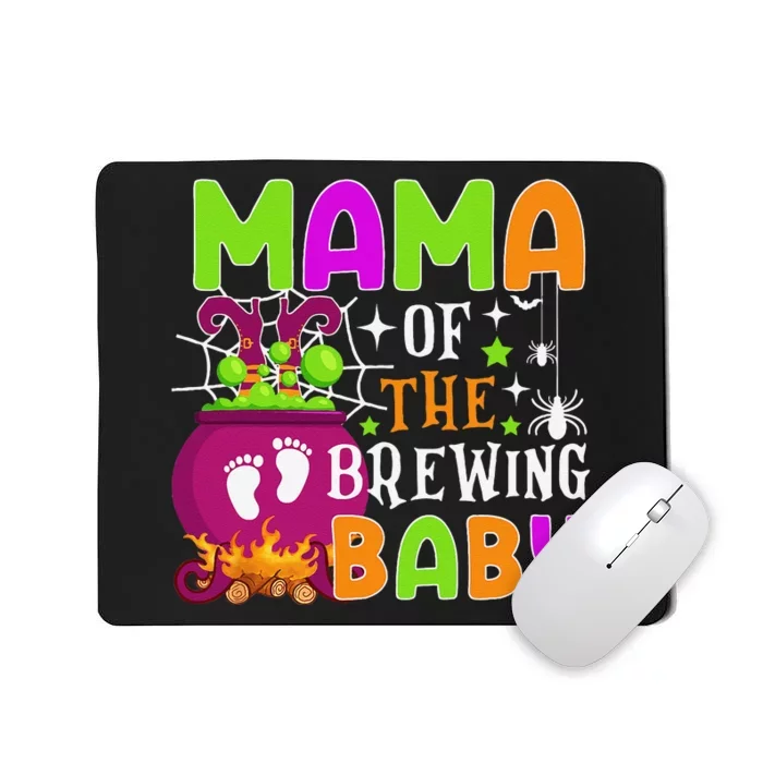 Mama Of Brewing Baby Halloween Theme Baby Shower Spooky Mousepad