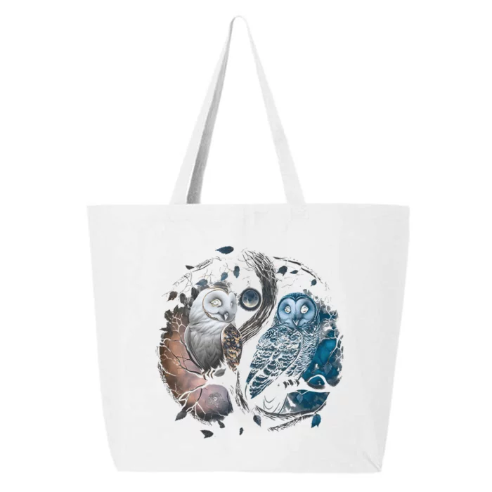 Moon Owl Birds Aesthetic Cottage Halloween Yin Yang 25L Jumbo Tote